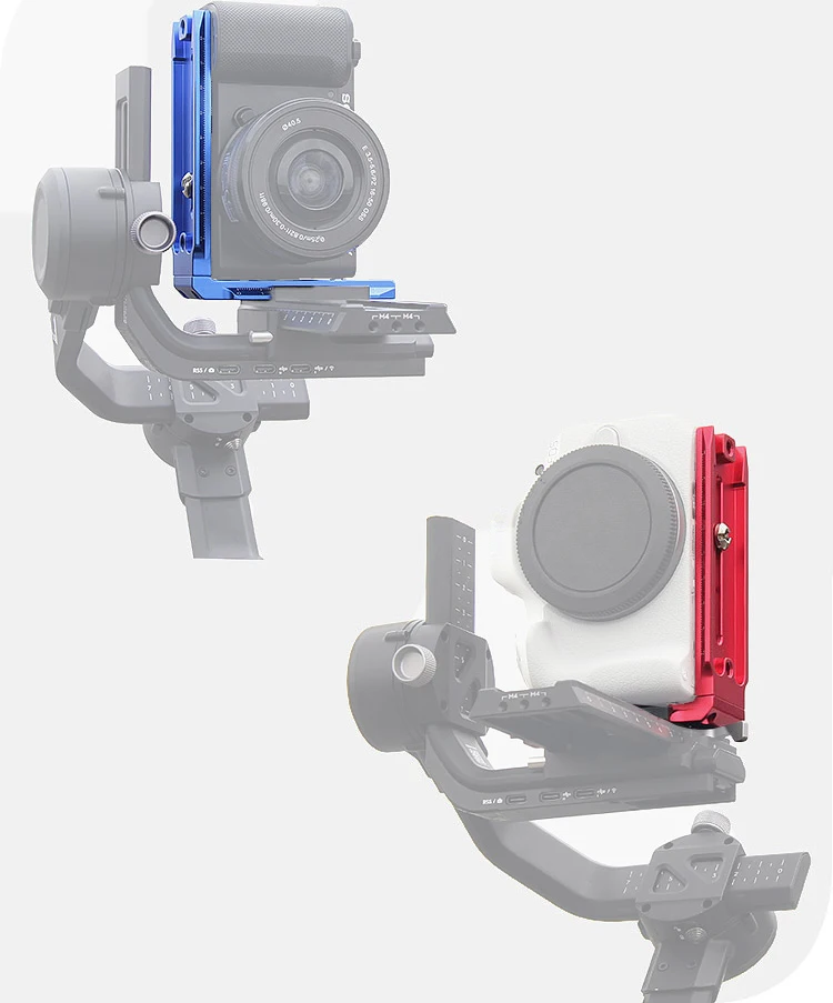 L Bracket Vertical Shooting Plate for DJI Ronin RS2 RSC2 RS3 Handheld Gimbal Stabilizer Mount Accessories Quick Release Plate