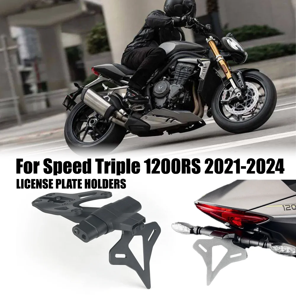 

Motorcycle Rear Short Tail Stock Tidy License Plate Holder Tailstock BracketFor Speed Triple 1200RS 1200RR 1200 RS RR 2021-2024