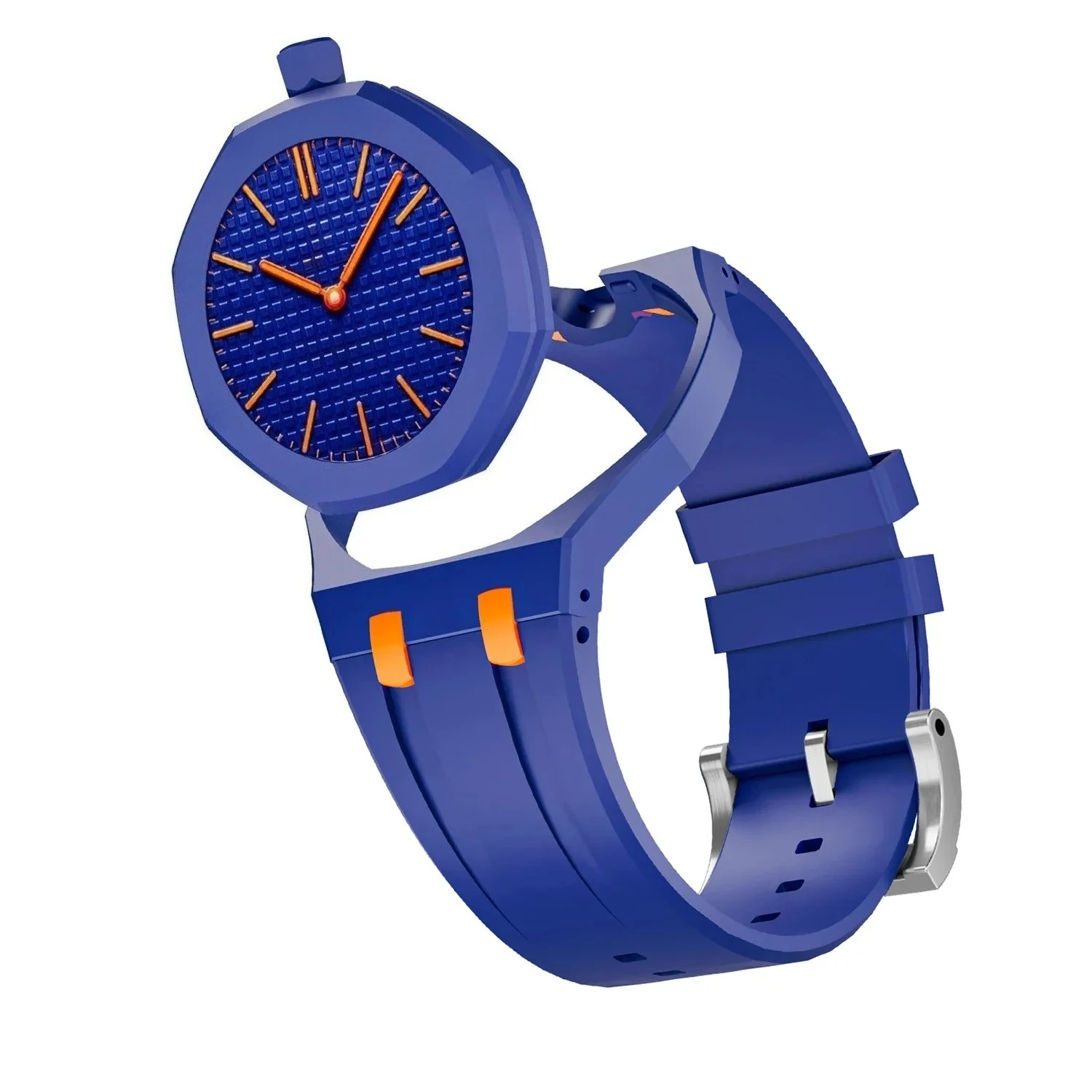 Ceramic Modification Kit For Swatch x AP Royal POP Biomaterials Watch Case Silicone Strap Pocket Changer To Wristwatch view 5