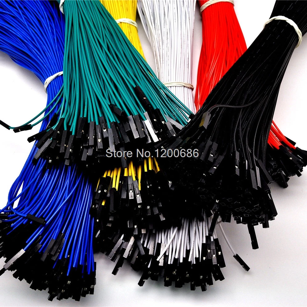 

25CM 2.54mm 1pin Female to Female jumper wire Dupont cable 24AWG single 1P DuPont cable wire harness