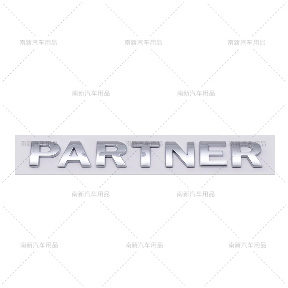 3D ABS PARTNER Letter Emblem Fit Peugeot New Old Model Rear Trunk Waterproof Car Styling Mod Sticker