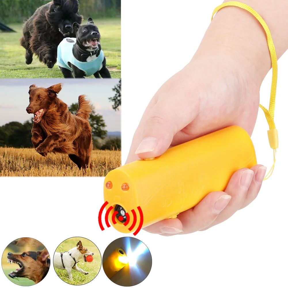 Pet Dog Training Ultrasonic Equipment Pet Dog Repeller Living Room Pest Control 3 in 1 Anti Barking Stop Barking