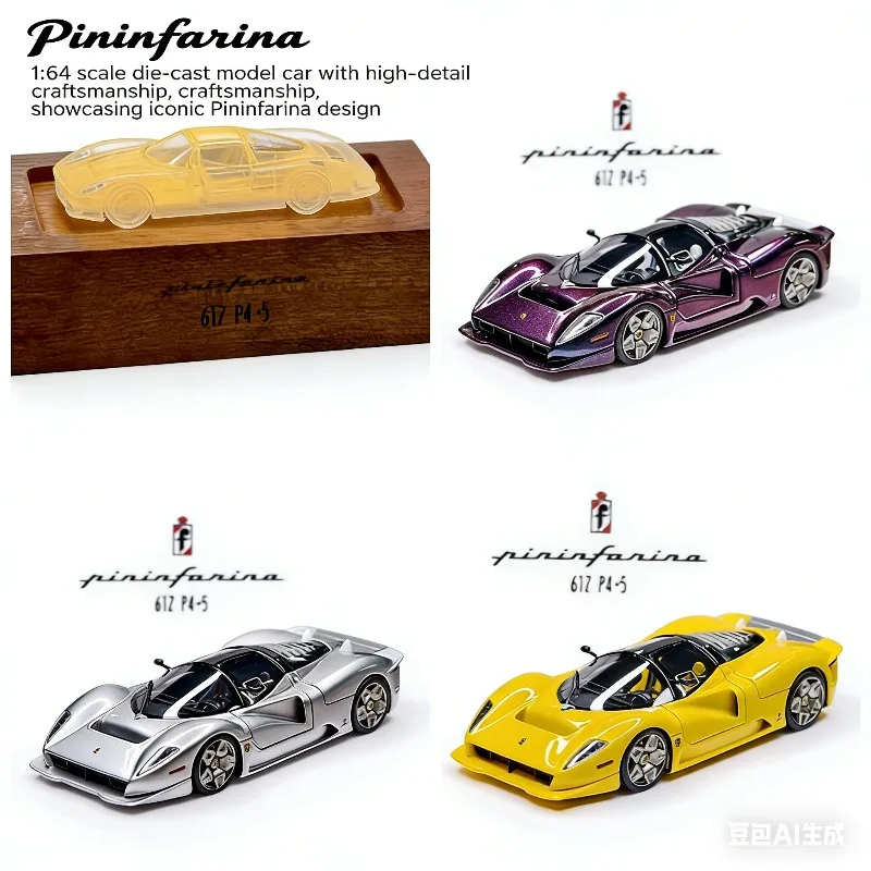 

Pininfarina 1:64 Jump Horse 612 P4-5 Cast Resin Simulation Static Car Model, Boys' Collection Decoration Ornament Toy.