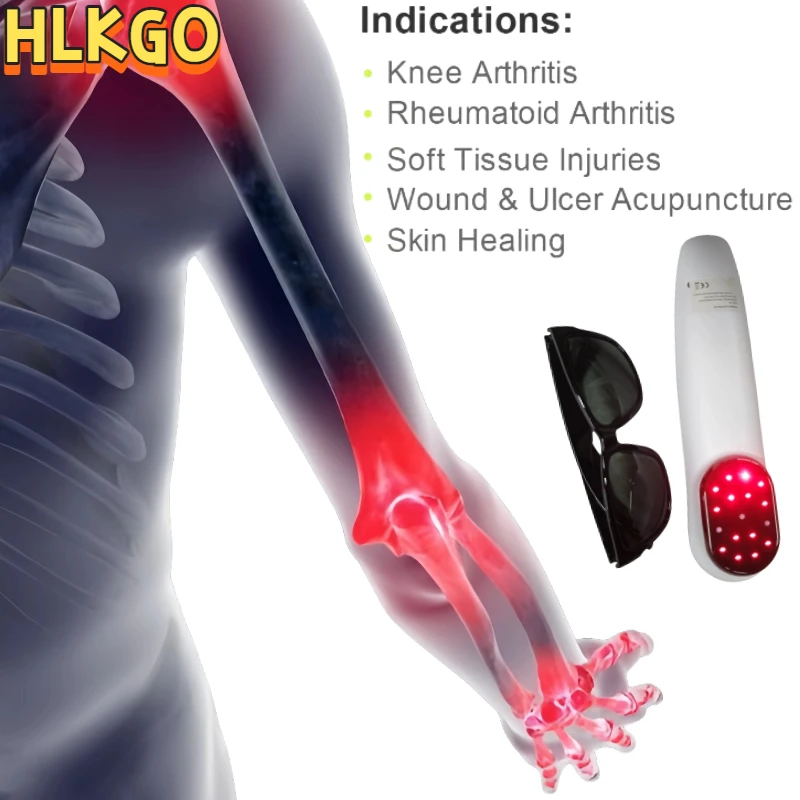 

Portable 808nm Infrared Cold Laser Therapy, Handheld Device for On-The-Go Soft Tissue Ligament Injuries Treatment