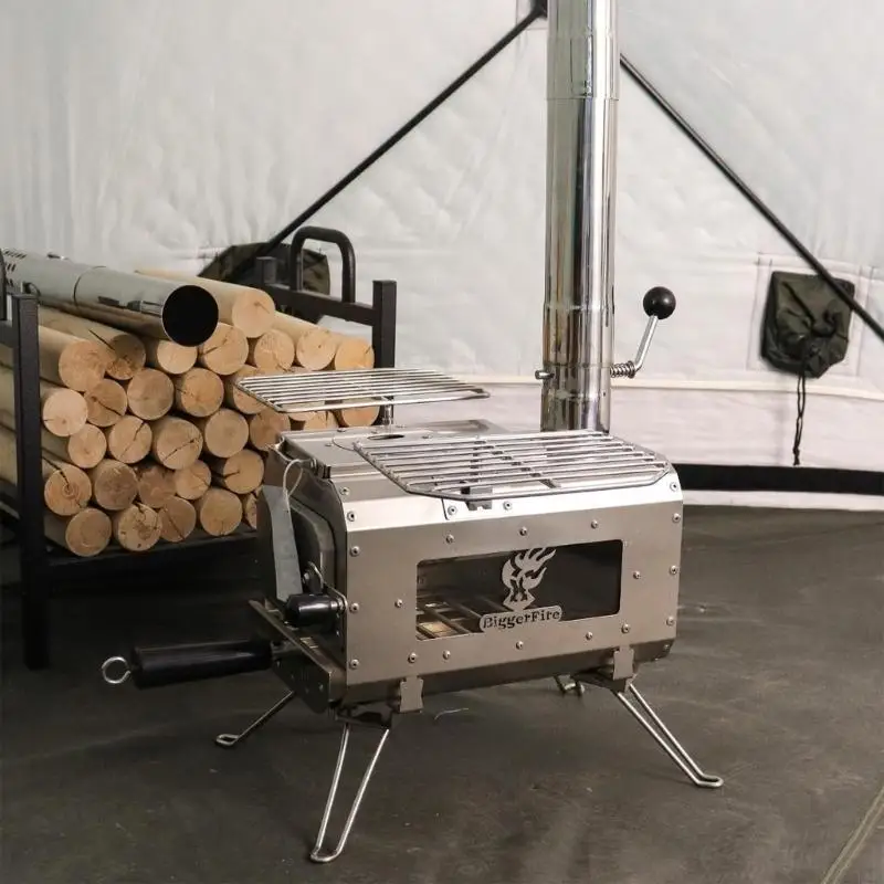 

Multipurpose Stainless Steel Materials Chimney Exhaust Pipes Convenient for Tent Stove with Adjustable Damper Designs