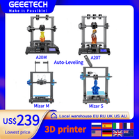 Geeetech FDM 3D Printer A20M A20T Mizar S Mizar M Monochrome Multi-color 3D Printing Open Source TMC2208 Quick Assembly DIY KIT