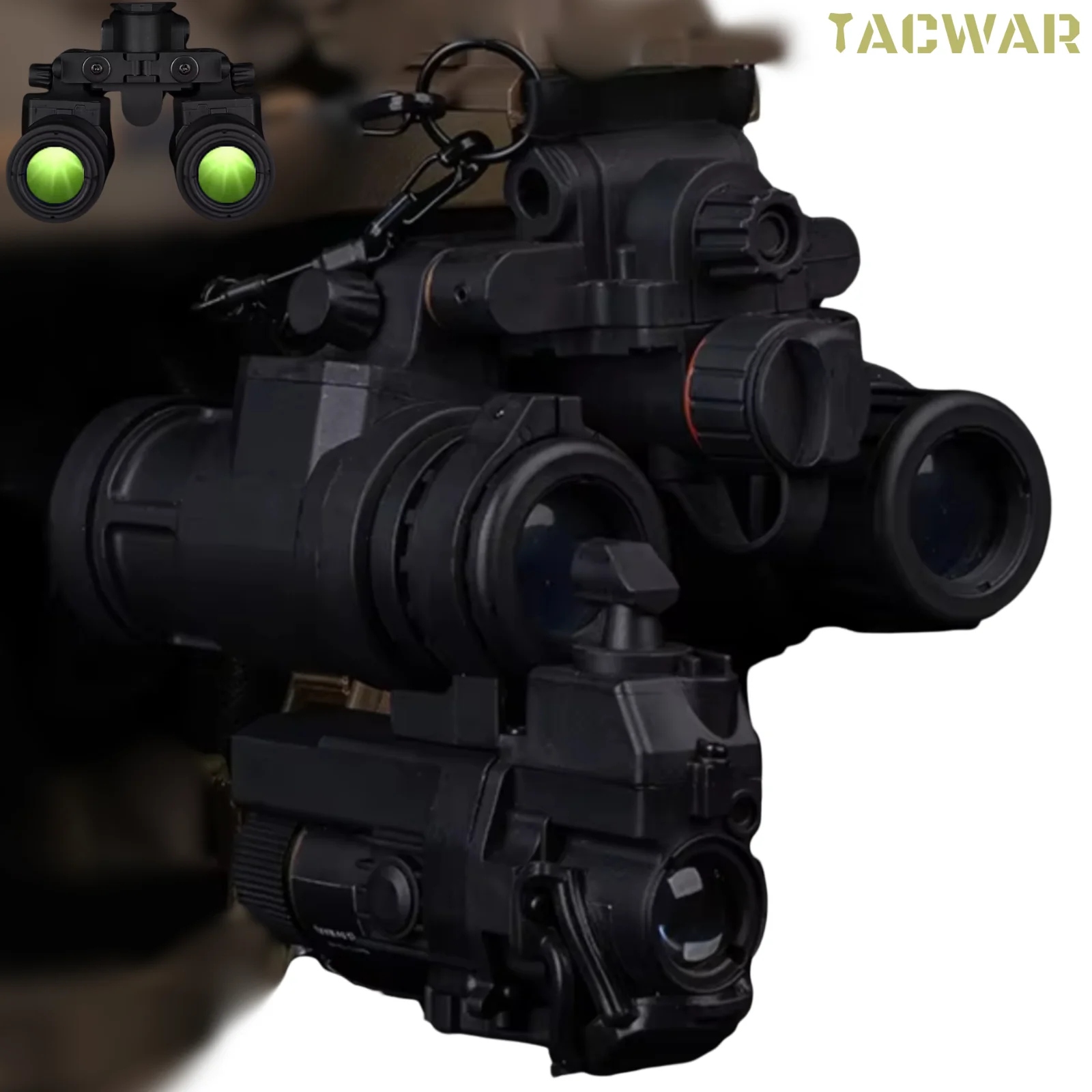 an-pvs31-デュアルチューブ双眼ナイトビジョンゴーグルダミー小道具熱融合エアガンヘルメットアクセサリー狩猟コスプレ用