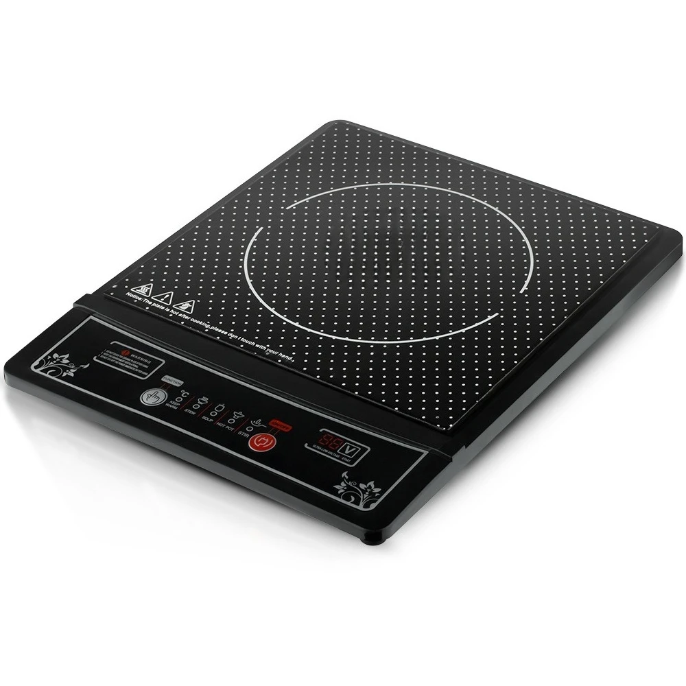 EU Spec 2000W Smart Induction Cooker Button Control Waterproof Ceramic Panel Multi Power for Home Cooking Hotpot