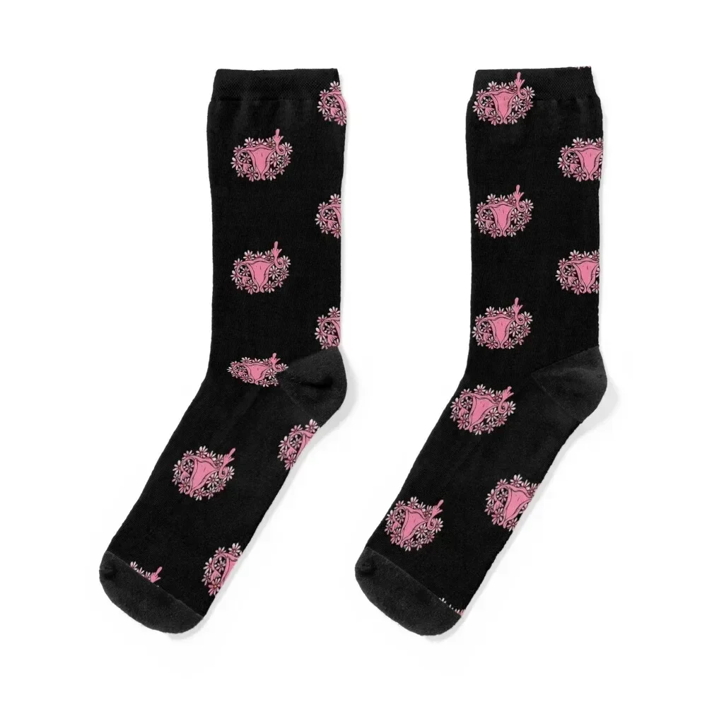 Middle finger uterus Socks aesthetic christmas gift Stockings custom Socks Ladies Men's