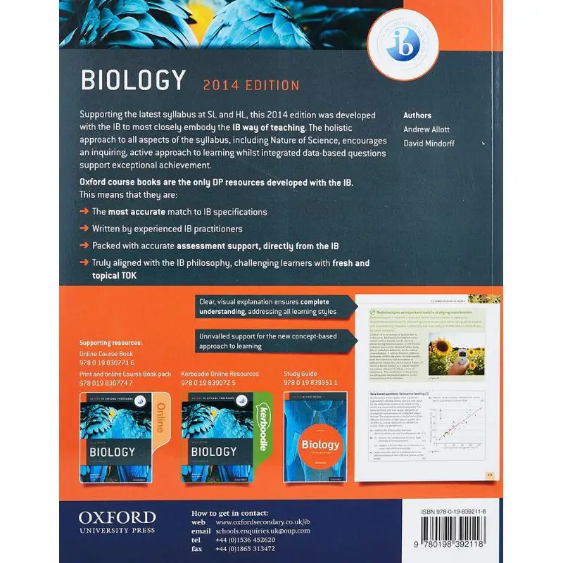 Oxford IB Diploma Programme Biology Course Companion Solzhenitsyn Oxford University Press 9780198392118 Book