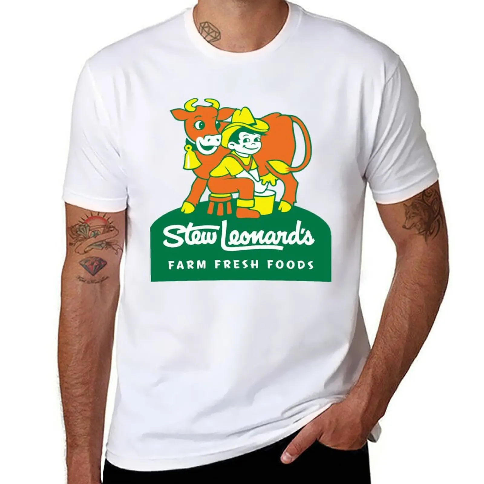 

stew leonard&x27;s T-Shirt black cotton t-shirt plain for man package t shirts for man pack cotton