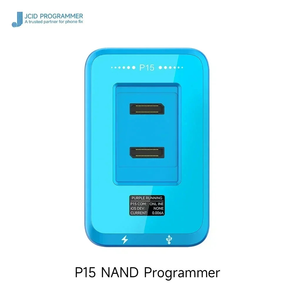 JC P15 Nand Programmer For iPhone 6-15PM iPad Mac Nand FlashWith BGA315 BGA110 BGA70 BGA60 Module Non-removal Purple R&W Repair