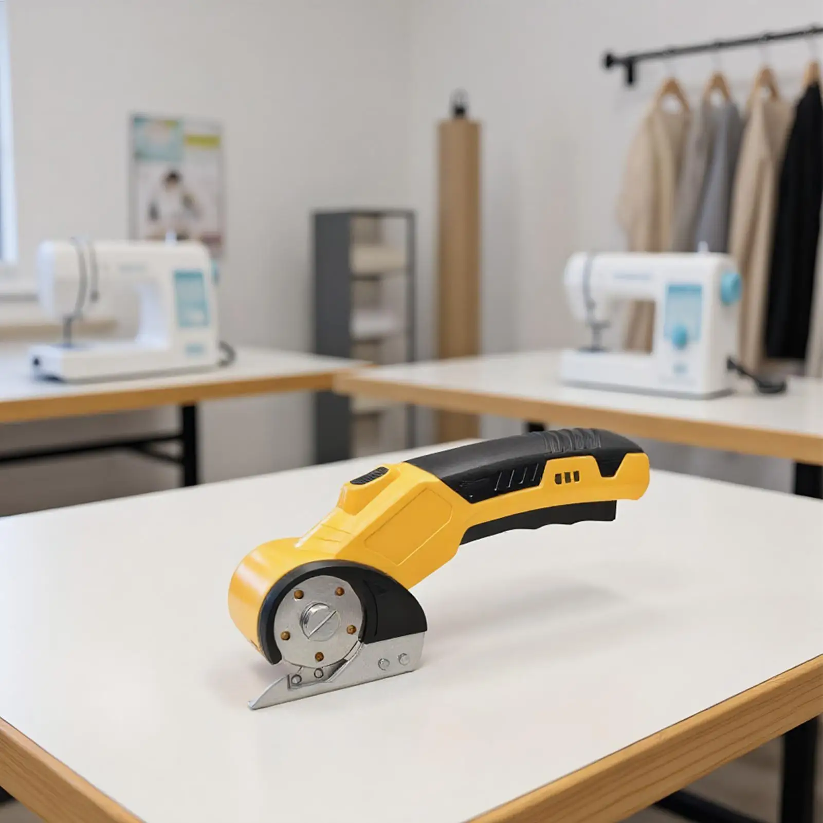 Cordless Electric Scissors 320RPM Portable Box Cutting Tool with Safety Lock and LED Light Rechargeable Rotary Electric Scissors