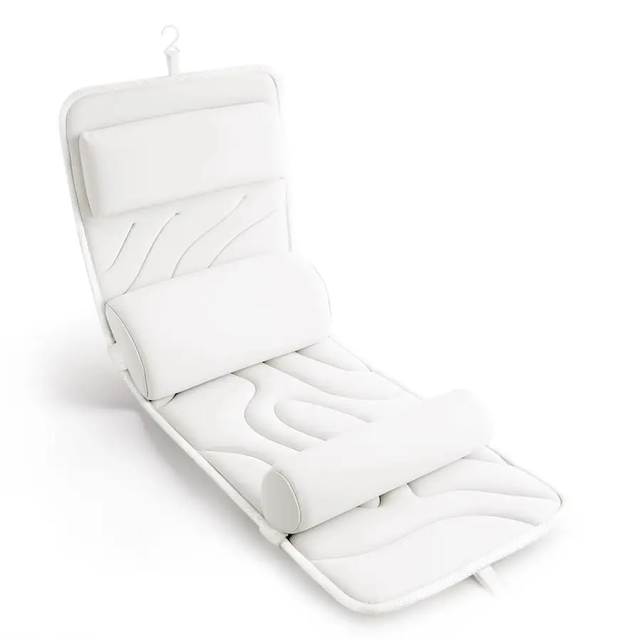 

Ультрамягкая подушка для ванны, роскошная толстая подушка для ванны для поддержки головы, шеи и спины с поясничной подушкой, многофункциональная.