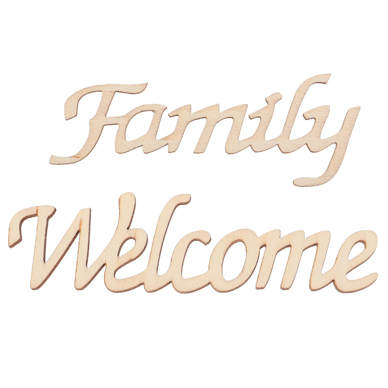 

2pcs Wooden Letter Decor Wall Hanging Sign Home Decoration Multi-Function Ornament Durable Natural Material Gift For Friends
