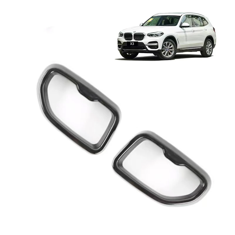 

BMW 2020-2022 X3 Car Rear Tail Throat Cover Trim Frame Stainless Steel Exhaust Muffler Decorative Sticker Styling Accessories