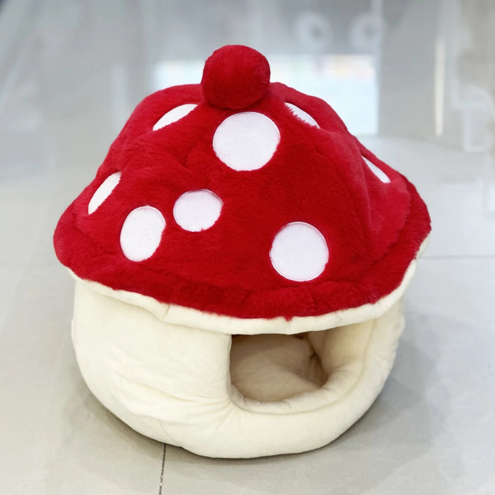 Mushroom Dog plush Nest