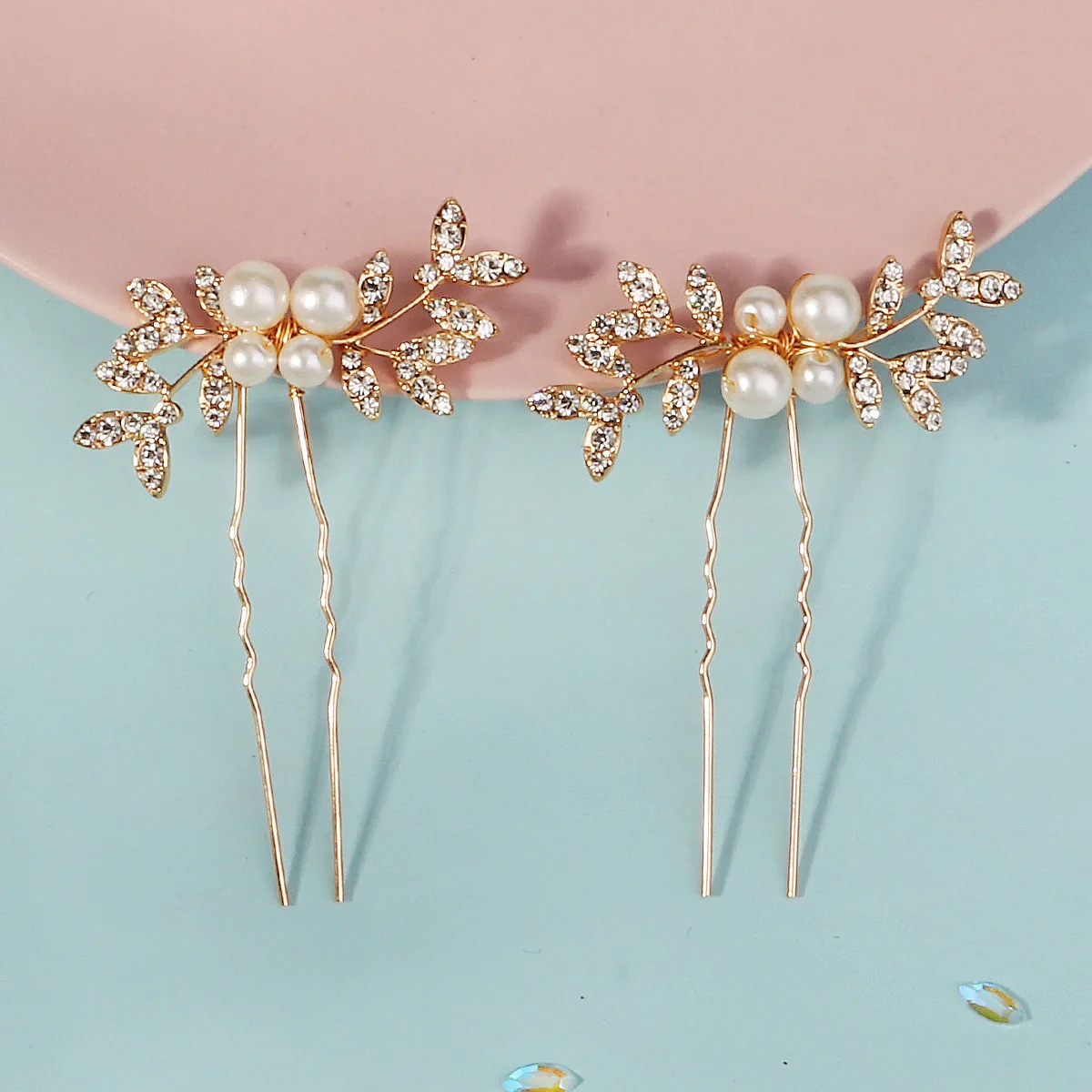 Neueste Gold handgemachte Perle Blume Haarkamm schöne Strass Haarspange Braut Kopfschmuck Hochzeit Zubehör – Detail 20