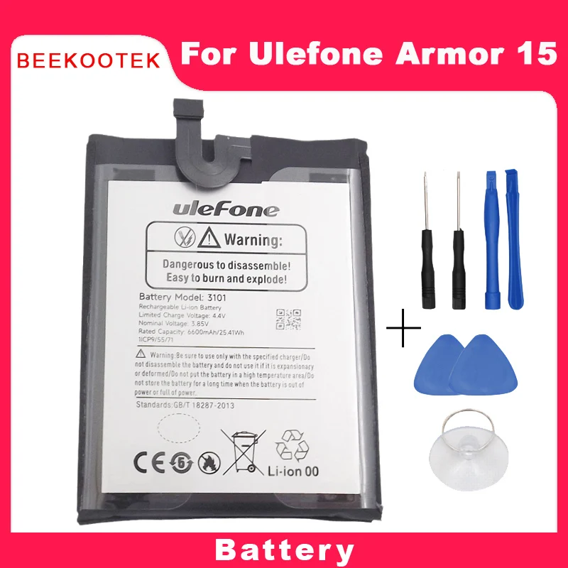 

New Original Ulefone Armor 15 Battery Inner Built In Battery Repair Replacement Accessories For Ulefone Armor 15 Smart Phone