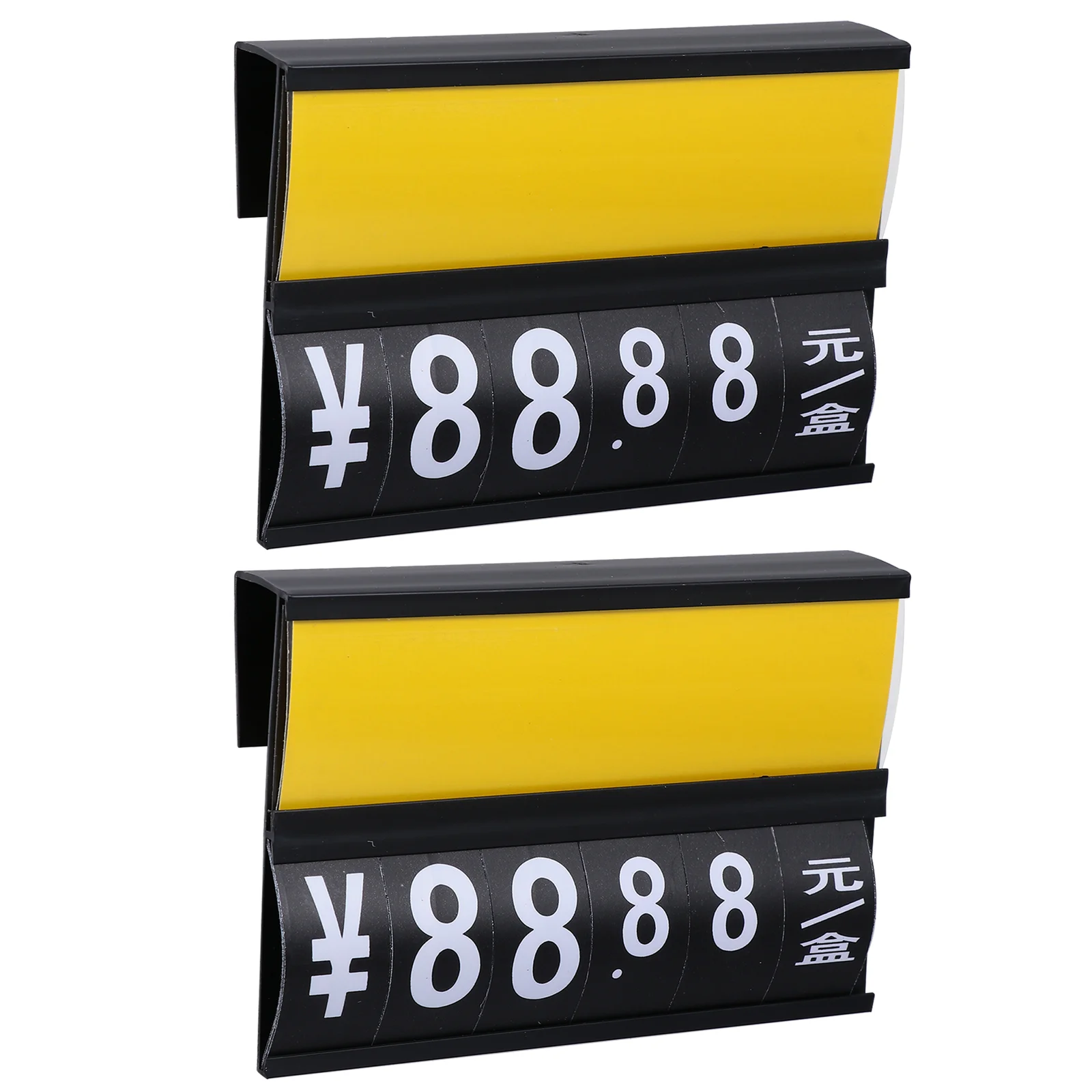 

2 Pcs Supermarket Price Tag Fresh Produce Erasable Display Rack Label Electric Wire Combined Pp