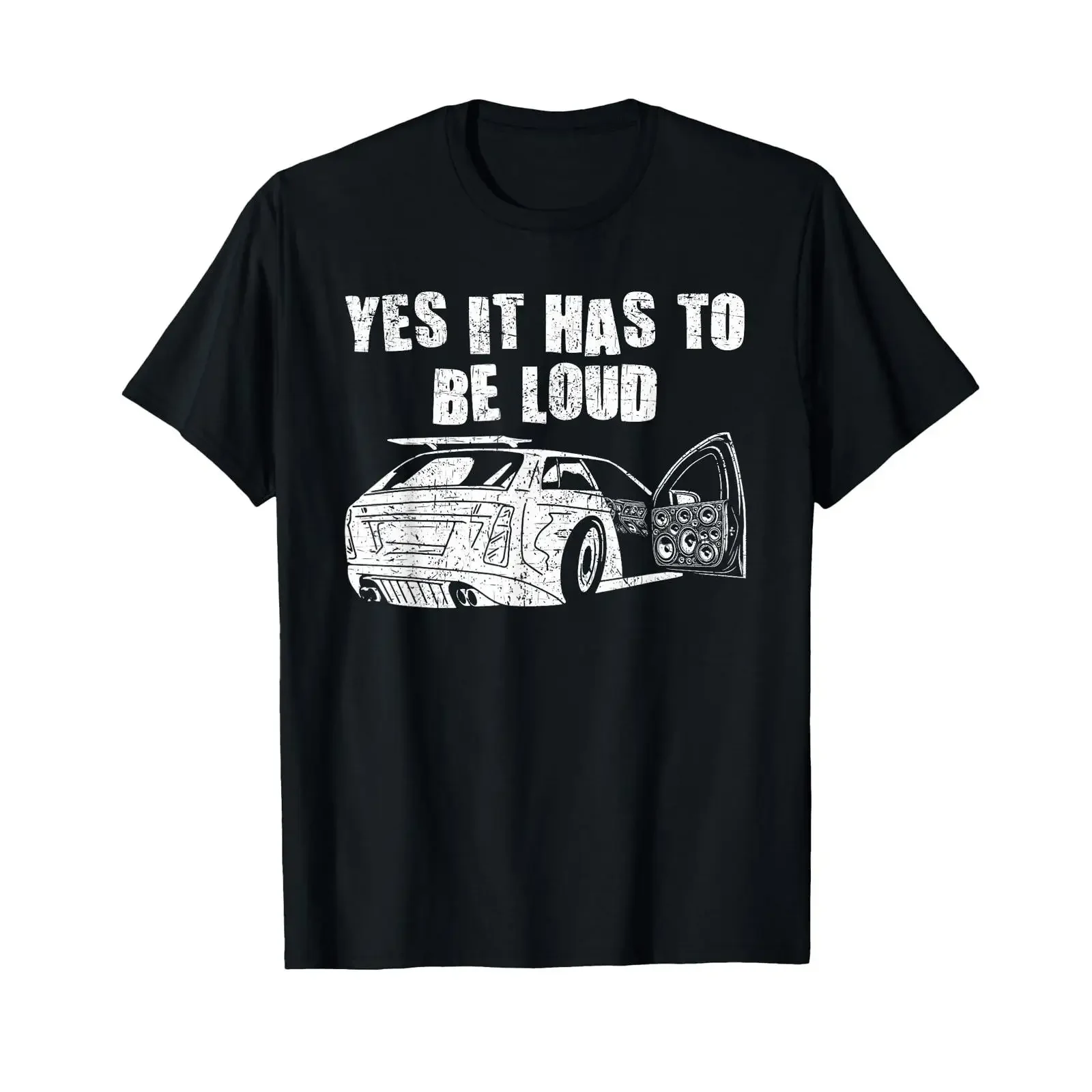 Car Audio T Shirt vintage Washed Slightly Casual Unisex Soft Versatile Stretched Breathable streetwear fashion