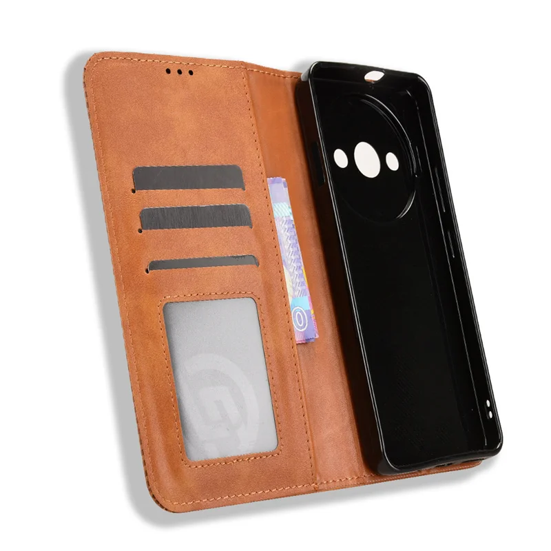 Para Oukitel C59 Pro, billetera Vintage de cuero PU con tapa de lujo, funda de adsorción magnética para bolsas de teléfono Oukitel C59