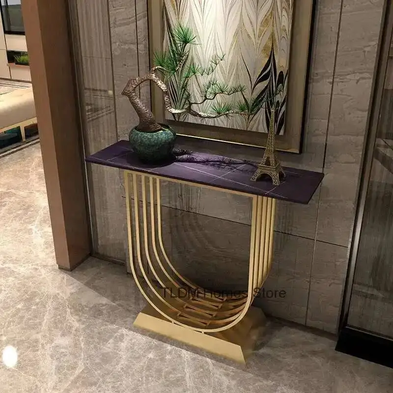 

Slate Console Tables Corridor Wall Nordic Console Table Modern Light Luxury Living Room Furniture Home Entrance Console Cabinets
