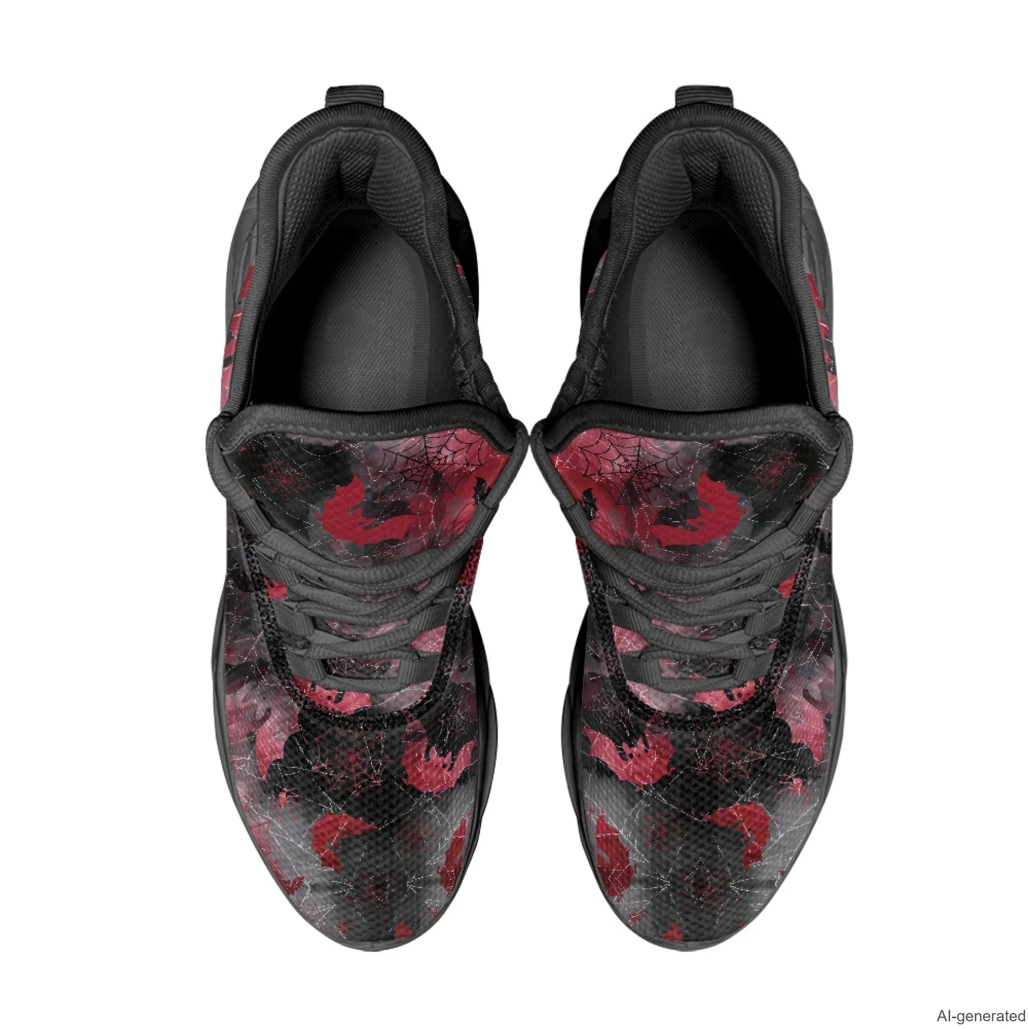 XIXIRIMIDO Max Soul Shoes Halloween Spider Web Print Running Shoes for Men Casual Fashion Women Snakers Walking Shoes 35-48