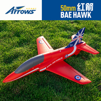 Blue Arrow RC Hand-thrown fighter Aircraft Fixed Wing Model 50mm Red Arrow PNP version Outdoor foam Assembled Adult children Toy