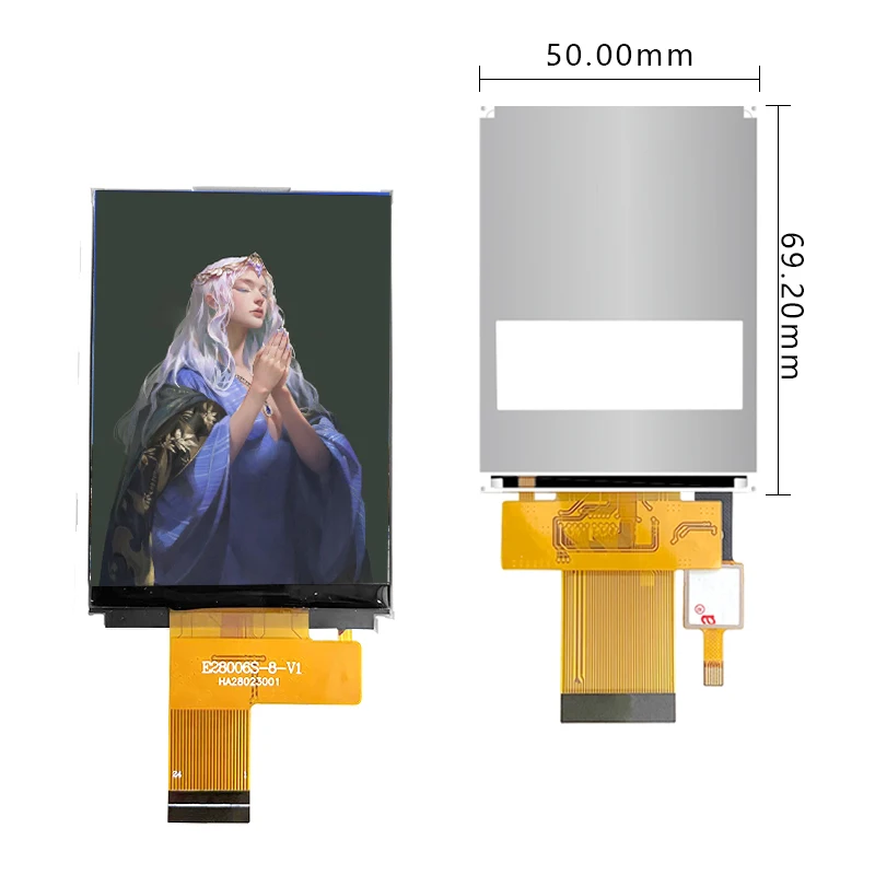 Fishing mini screen 2.8-inch LCD module high pixel 480 * 640, with HDMI board IPS module RGB IPS display for 3D printing/design
