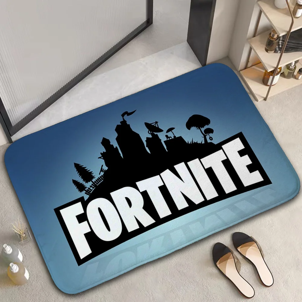 Bath Mat Rug Foot Mat Kitchen Mat Bathroom Mat Doormat Entrance Door F-fortnite Rugs Bedrooom Carpet Room Mats Non Slip Carpet