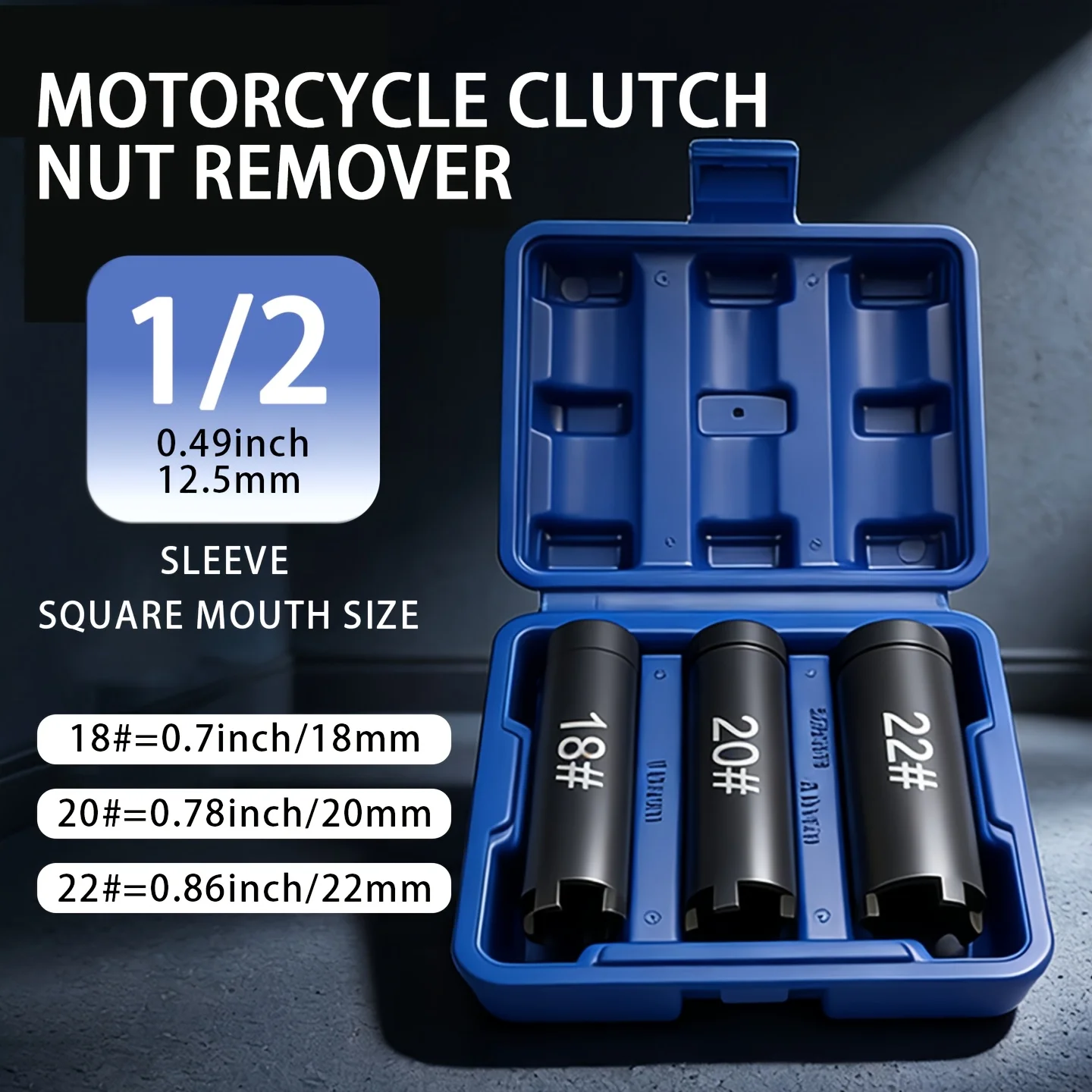 

Twist Lug Nut Socket Set – 1/2" Drive Damaged Wheel Nut Lock Remover & Extractor – Rusty and Stubborn Locking Wheel Nut Removal
