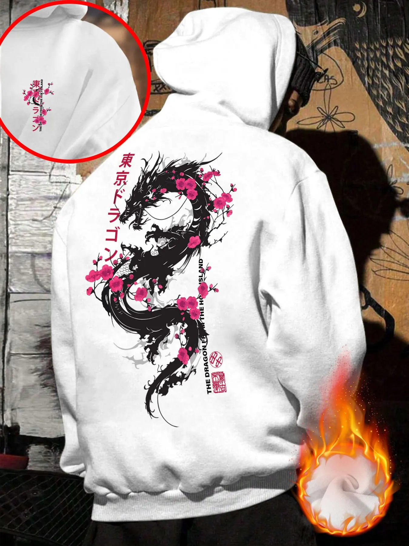 Men's Hooded Sweatshirt - Trendy Autumn-winter Print, Loose and Casual Sportswear, Highly Versatile Pullover Shirt