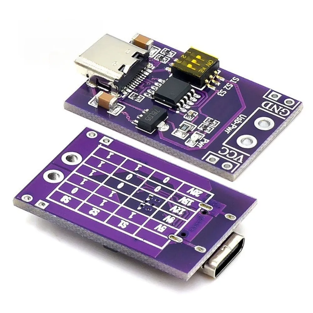 

5PCS PD QC AFC Fast Charge Trigger Module USB Power Decoy Board Fixed Voltage 5V 9V 12V 15V 20V