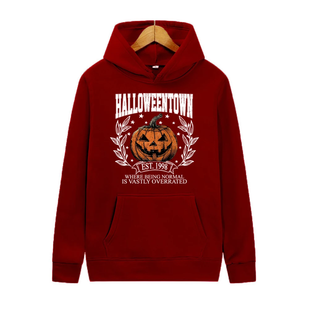 Vintage Halloween town Hoodie Halloween town Universität Kapuze Sweatshirt Kürbis Herbst Pullover Halloween Hoodies Party Tops