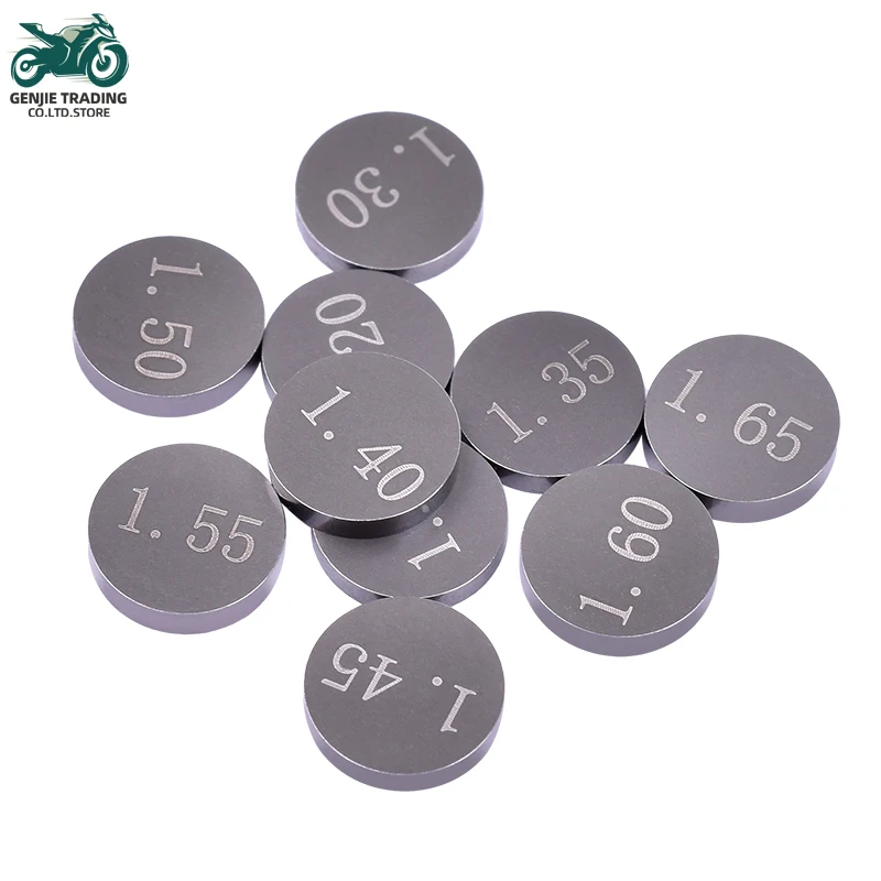 9.48mm Valve Shim 5pcs Motorcycle Engine Parts Adjustable 1.2-3.5mm Complete Refill Kit for Honda Suzuki Yamaha Kawasaki #b