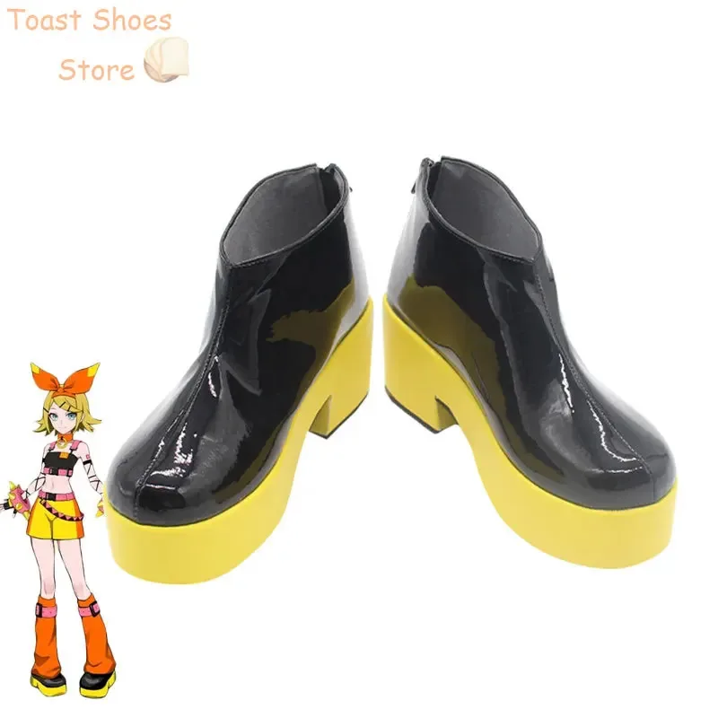 Rin cosplay sapatos de couro do plutônio botas de carnaval de halloween cosplay prop traje prop
