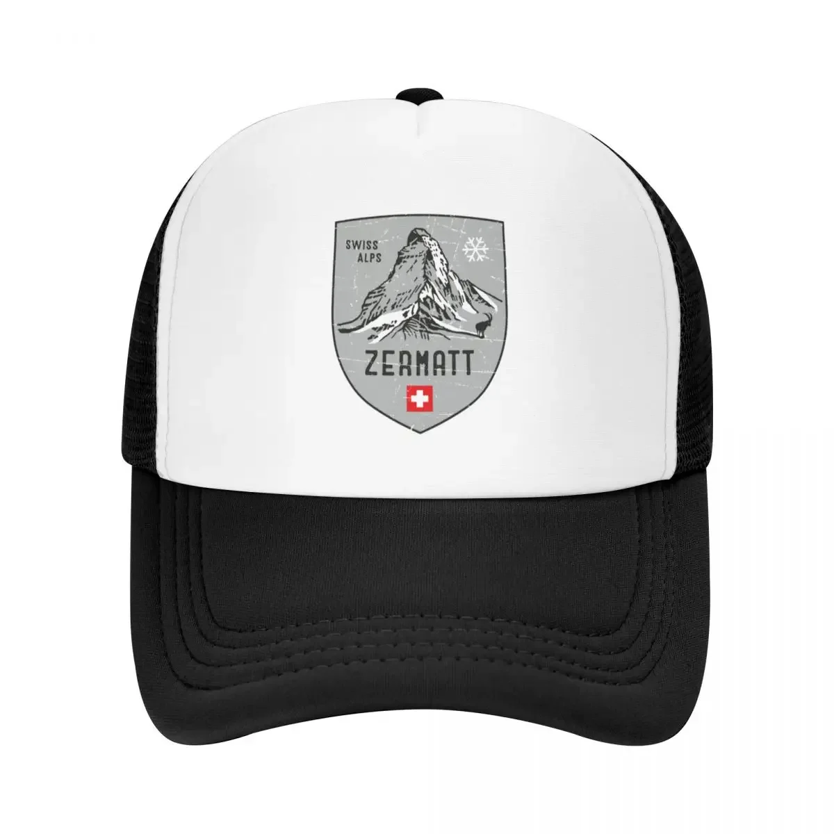 Zermatt Mountain Switzerland Emblem Baseball Cap Beach Bag Dropshipping Sunscreen Sun Hats For Women Men's