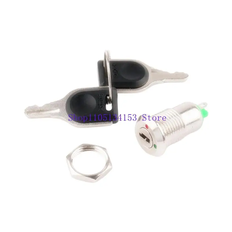 

hg89 Multipurpose Locking On/Off Power Button 12mm Panel Cutout 3A 250V Capacity Suitable for Electrical System Equipment
