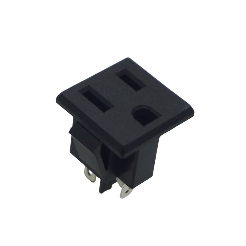 1pcs US Plug AC 125V 15A 3 Terminals Plastic Outlet Power Socket Connector UL CCC VDE Certification