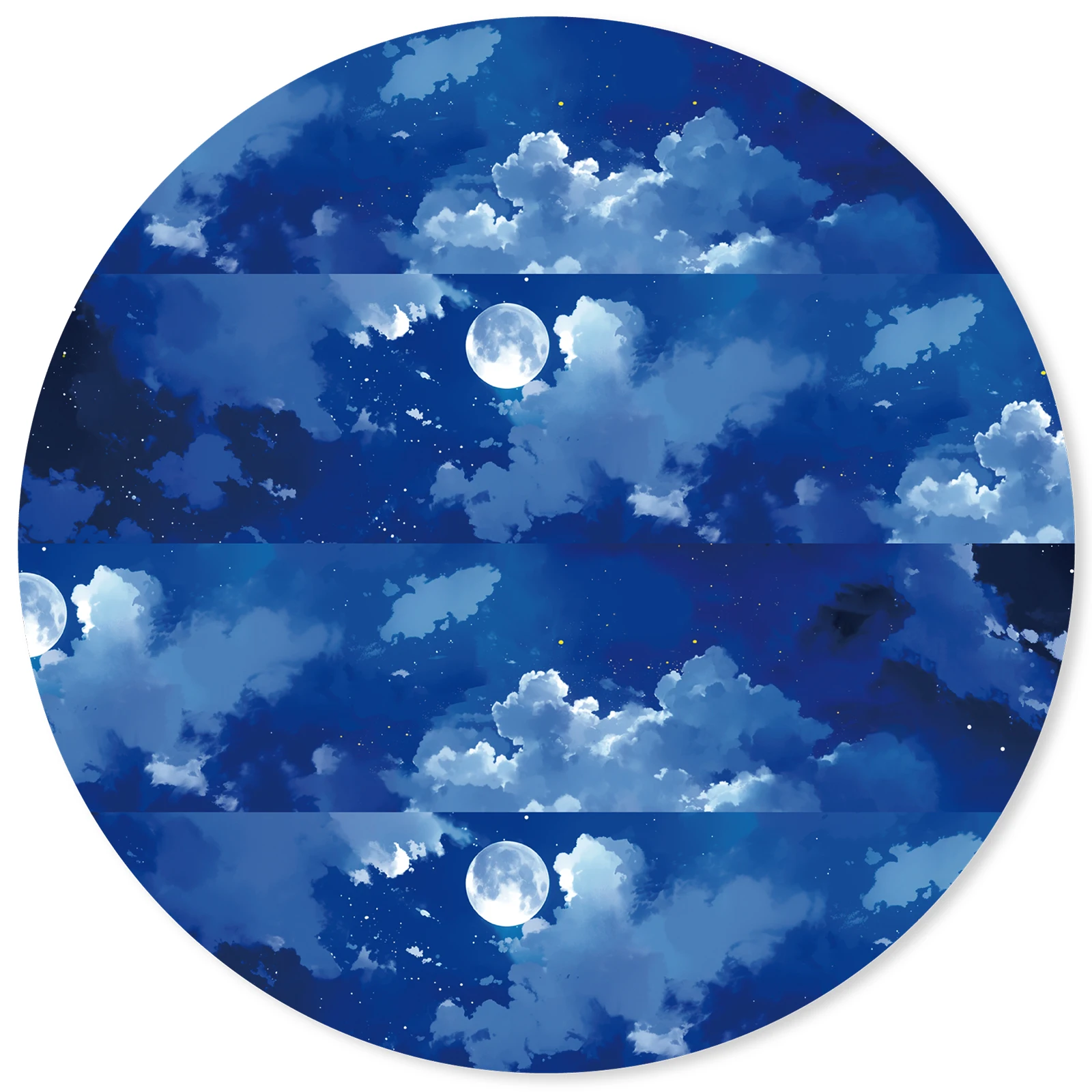 Etori Life Moonlight 60Mm×2M Cloud Gap Moonlight Looping Tape, a Gentle Ambiance Collage Material for Laptops, Phone Stickers, Suitcases, Photo Albums, DIY Crafts, Student Gift Paper Bags, Handmade Scrapbooking Supplies, Office Decoration Accessories, School Supplies, Artistic Parties, Children's Toy Stickers