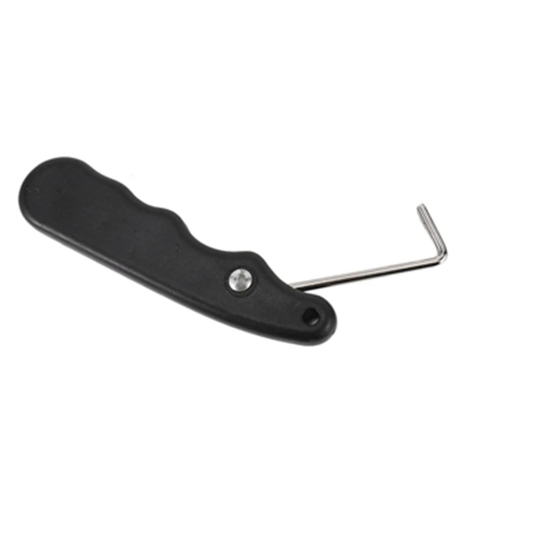 Handle portátil Skate Lace Tightener, Universal, Figura Rolo com Gancho Estendido, Extrator de Hóquei no Gelo, Prático, 2X