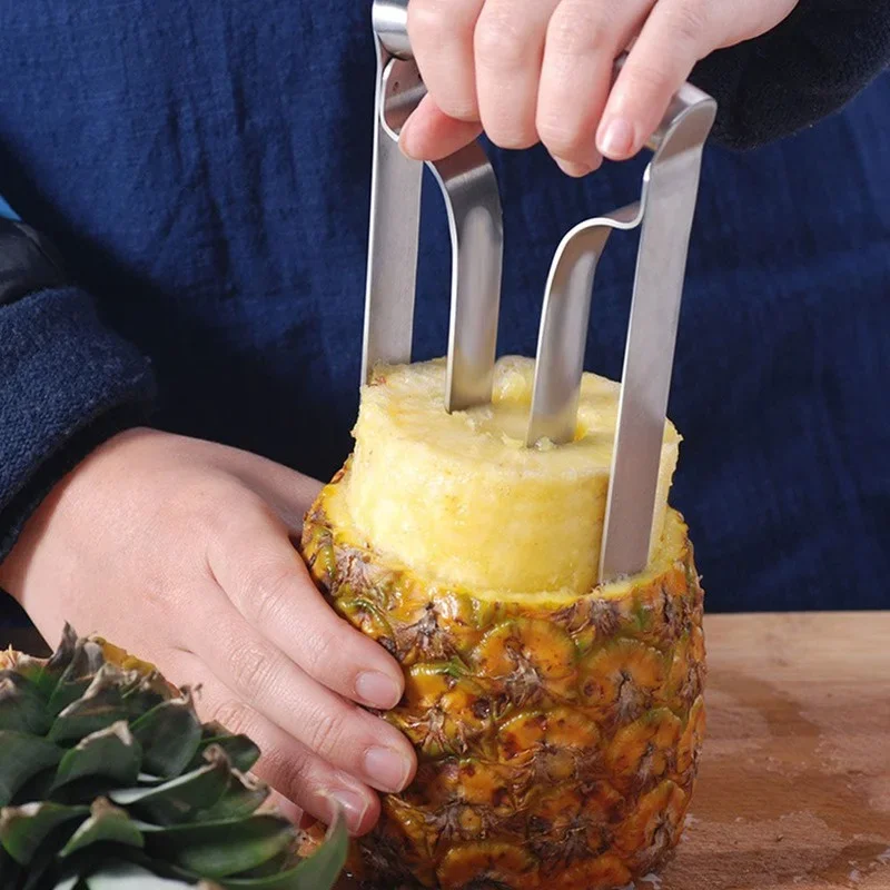 Kitchen Tool Stainless Steel Fruit Pineapple Corer Slicer Peeler Cutter Parer Pineapple Slicers