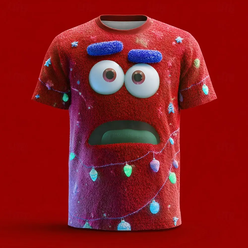 Men's Animal Donkey Funny T Shirt Short Sleeve T shirt 3D Print Crew Neck Shirt Exaggerated Designer Party Holiday