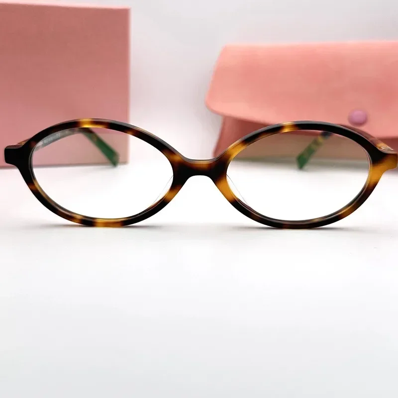 2024 Fashion Eyeglasses Ladies MIU Model Small Oval Reading Glasses Simple Fashion Design Summer Hot Sale