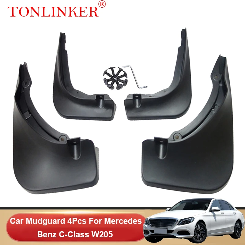 

Car Mudguard For Mercedes Benz C-Class W205 Sport C180 C200 C250 C300 2015 2016-2021 Mudguards Splash Guards Fender Mudflaps