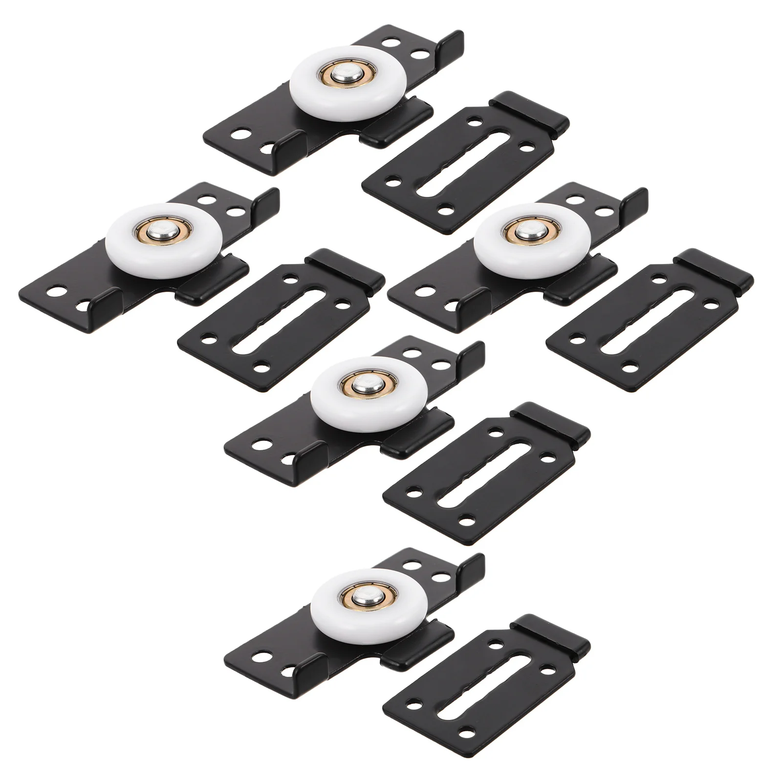 

5 pcs Silent Sliding Closet Door Wheels Replacement Heavy Duty Wardrobe Cabinet Roller Hardware Smooth Operation For Furniture