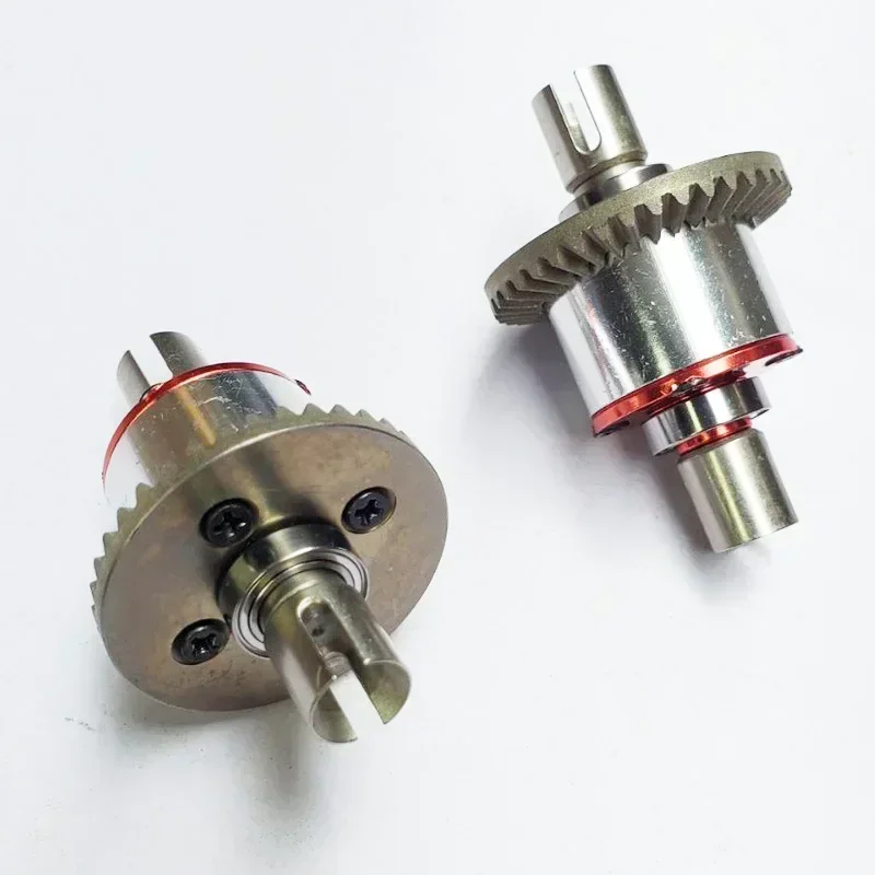 2 Stück Vollmetall-Differentialgetriebe-Upgrade-Teile für Wltoys 144001 124019 124018 RC-Car-Ersatzzubehör