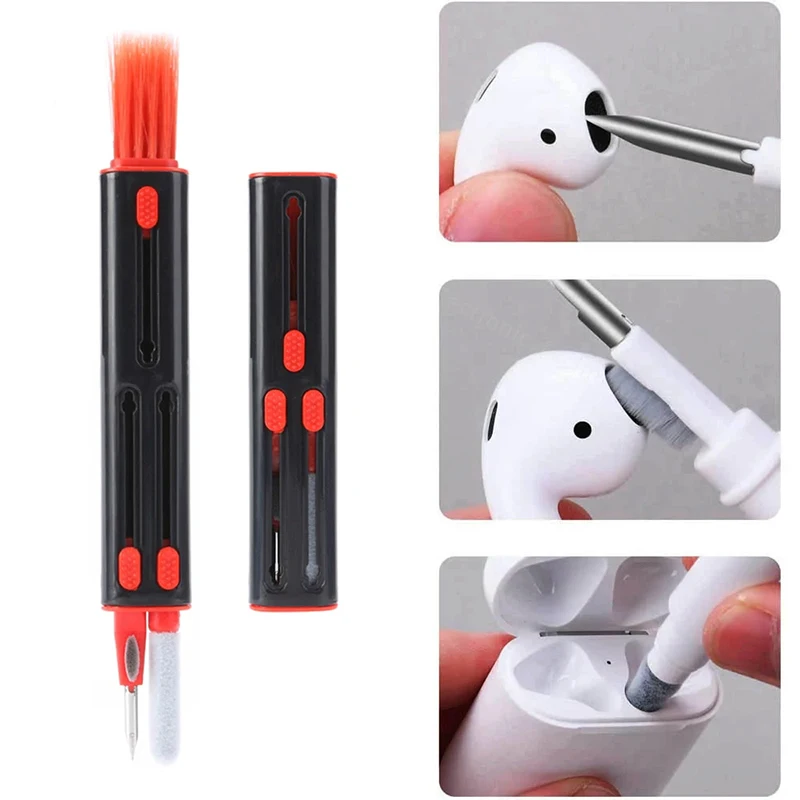 3in1 Electronic Cleaner Kit Multifunctional Cleaning Cleaner Brush for Airpods Earphone Keyboard Laptops Phone PC Monitor Camera
