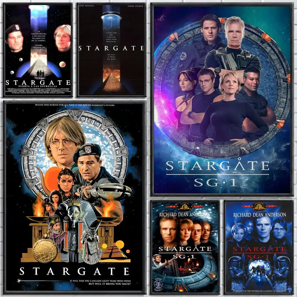 Drama Stargate SG-1 Poster Poster Wall Sticker Waterproof Self Adhesive HD Art  Bedroom Bar Decor